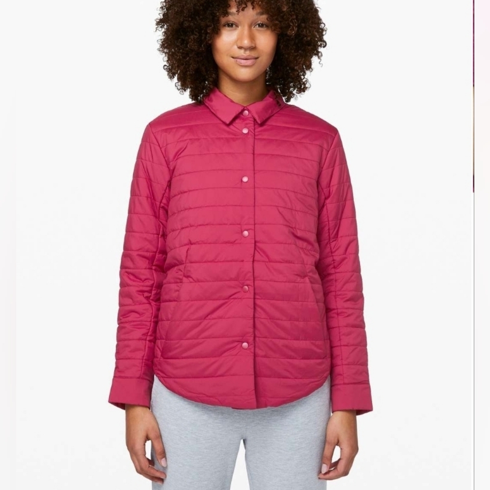 Lululemon Athletica Cherry Red Quilted Jacket